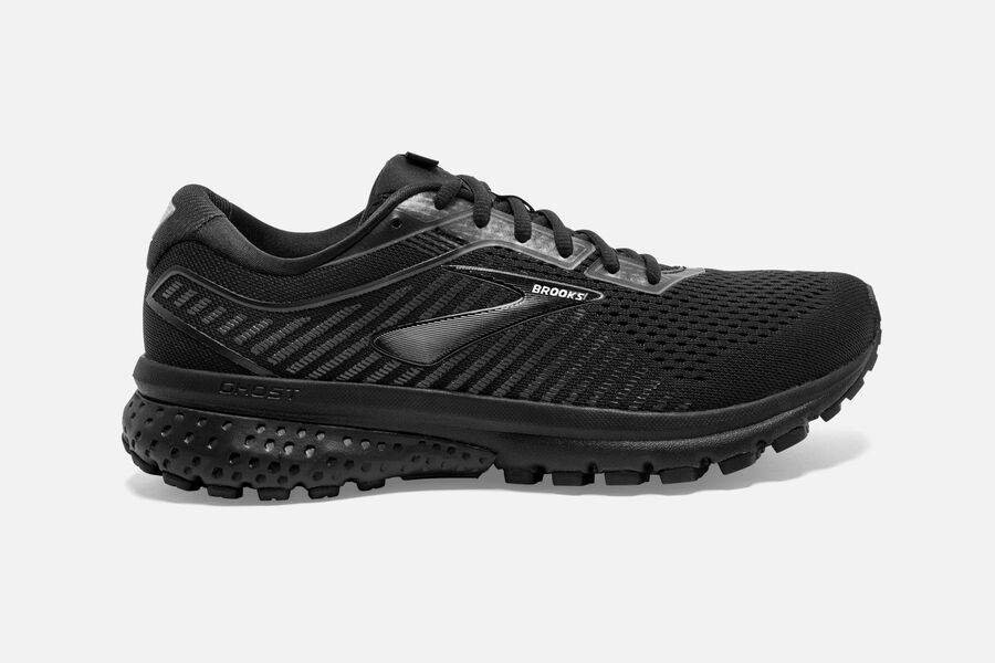 Brooks Ghost 12 Mens Australia - Road Running Shoes - Black/Grey (040-CWBNG)